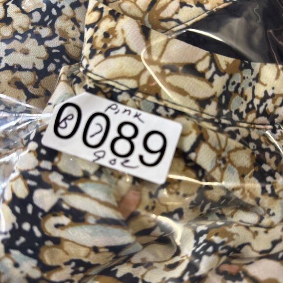 Lulus Season of Blooms Cream Multi Floral Print Size Small Balloon Sleeve - Picture 14 of 14